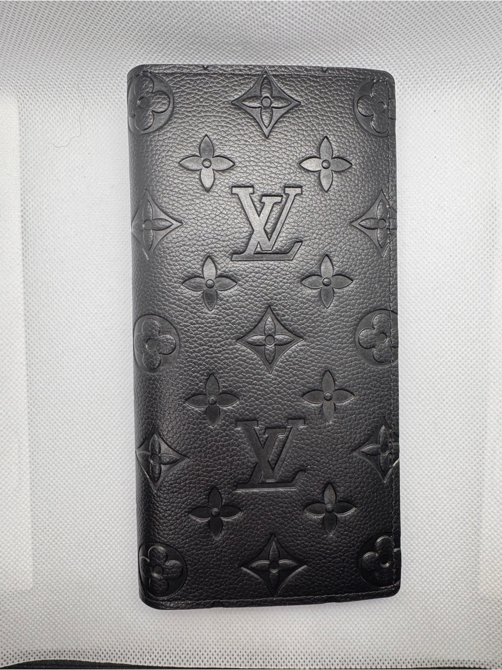 Louis Vuitton Black Monogram Embossed Wallet
